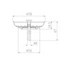 ZARSIO 2 PCS Black Kitchen Sink Strainer Stainless Steel Kitchen