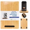Fullin 360°Appliance Slider, Bamboo Sliding Tray for Coffee Maker, Appliance