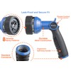 Corvid Thumb Control 8-Pattern Garden Hose Nozzle, High-Pressure Adjustable Spray