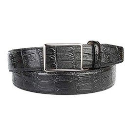 Anthoni Crown Men's Automatic Leather Belt, black