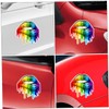 iplusmile Car Decor Stickers 3pcs Rainbow Lips Automotive Sticker Easy