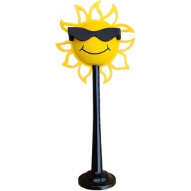 Coolballs Cool Sun Sunshine Black Sunglasses Antenna Topper/Car Topper (Includes Coolballs Car Magnet Buddy Magnetic Roof Antenna Ball Stand)