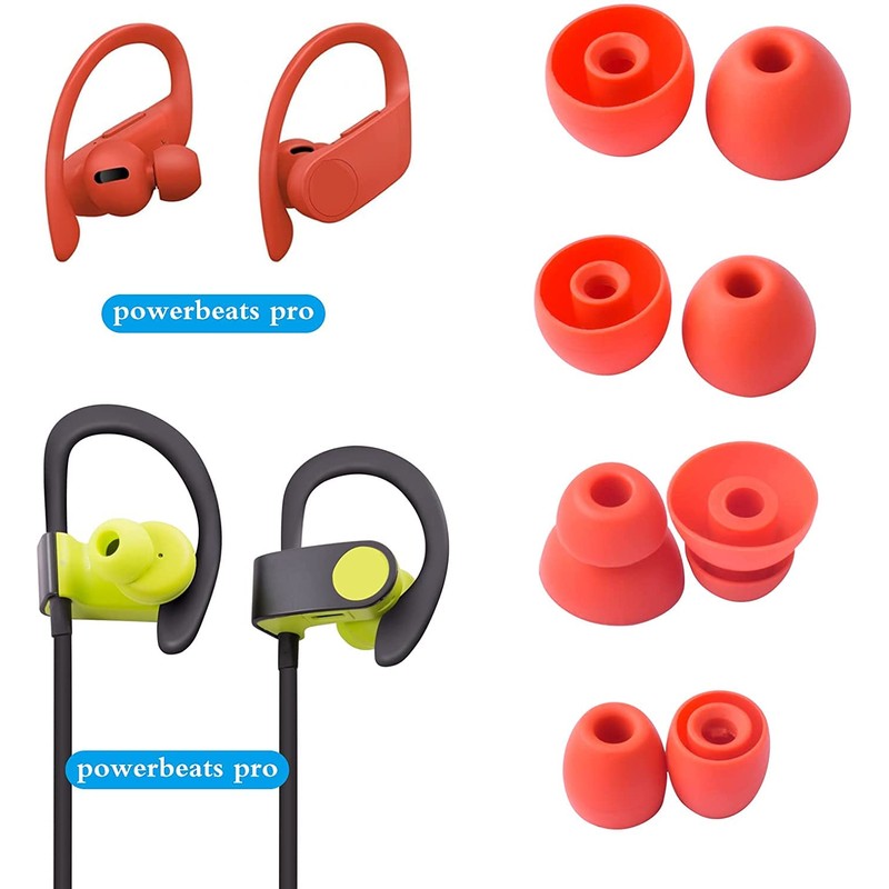 Replacement Eartips Silicone Earbuds Buds Set Earplug Compatible with PowerBeats
