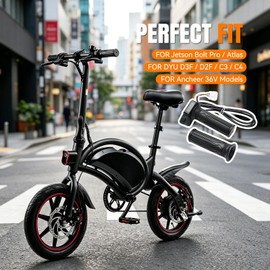 LKV 36V Ebike Scooter Throttle Grip with LCD Display & Cruise Control