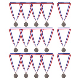 PATIKIL Bronze Award Medals, 15 Pcs 3rd Place Style Winner Medals with Neck Ribbon Metal Medals Prizes for Sports, Tournaments, Competitions