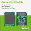 Radxa eMMC Module,Compatible with Radxa SBCs, Pluggable, Storage Chips,(eMMC Module