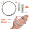 OOTSR 2Pcs Photo Hanging Wire and 24Pcs Mini Magnets, 1.5m(4.9ft)