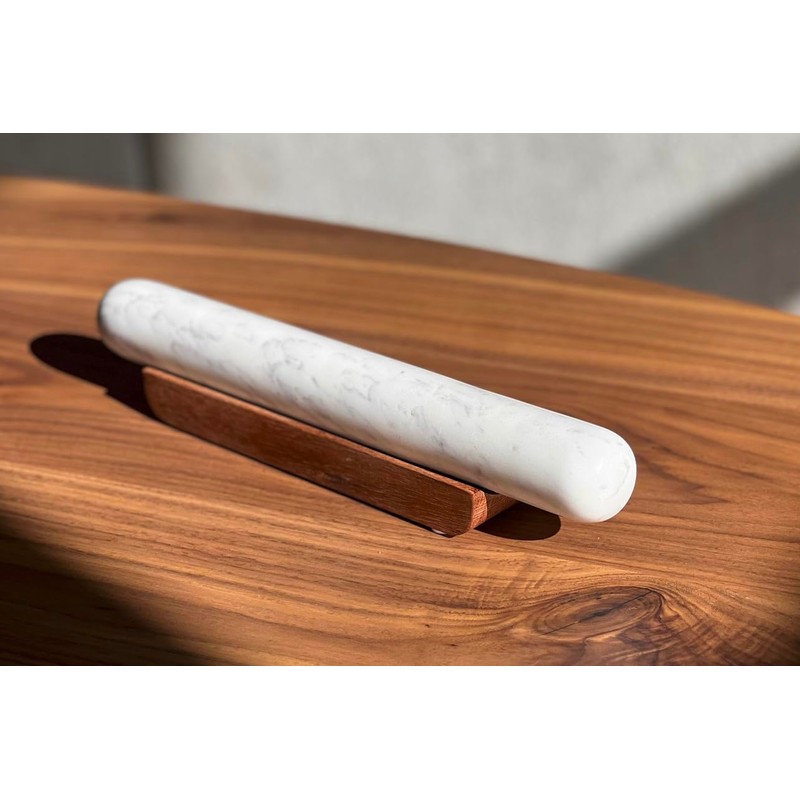 Marble Rolling Pin on Wood Base by Verve CULTURE