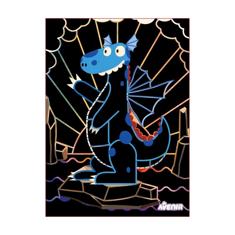 Avenir Scratch 4 Magic Dragons for 3+ Age, 4pcs