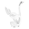 Coffee Spoon Holder Elegant Swan Shaped Alloy Mirror Polish Rich