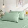 2 Pack Queen Pillow Cases, Microfiber Quilted Pillow Shams Sage