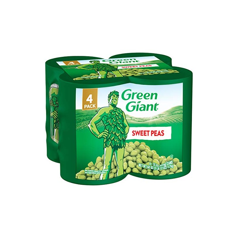 Green Giant Sweet Peas, 4 Pack of 15 Ounce Cans