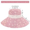 Womens 5'' Super Wide Brim Sun Hats Summer Reversible UPF