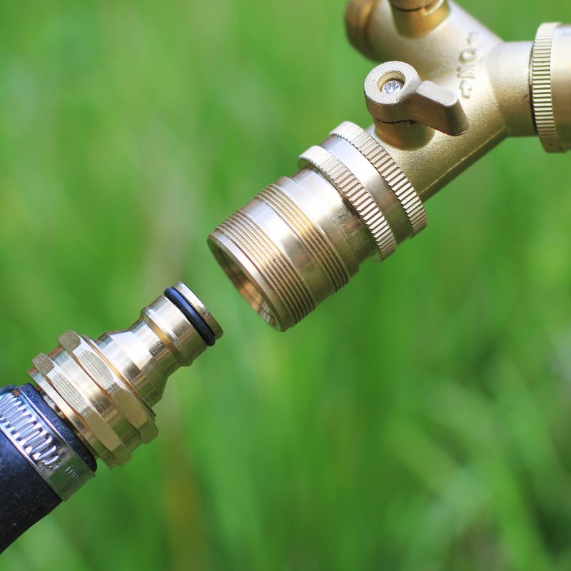 SIGURANTA Garden Hose Quick Connect Solid Brass 3/4 inch GHT
