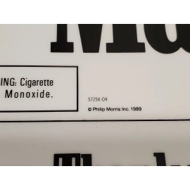 Marlboro 1989 New Vintage Marlboro Business Hours Sign Decal Sticker 15" x 8"  57254-D4