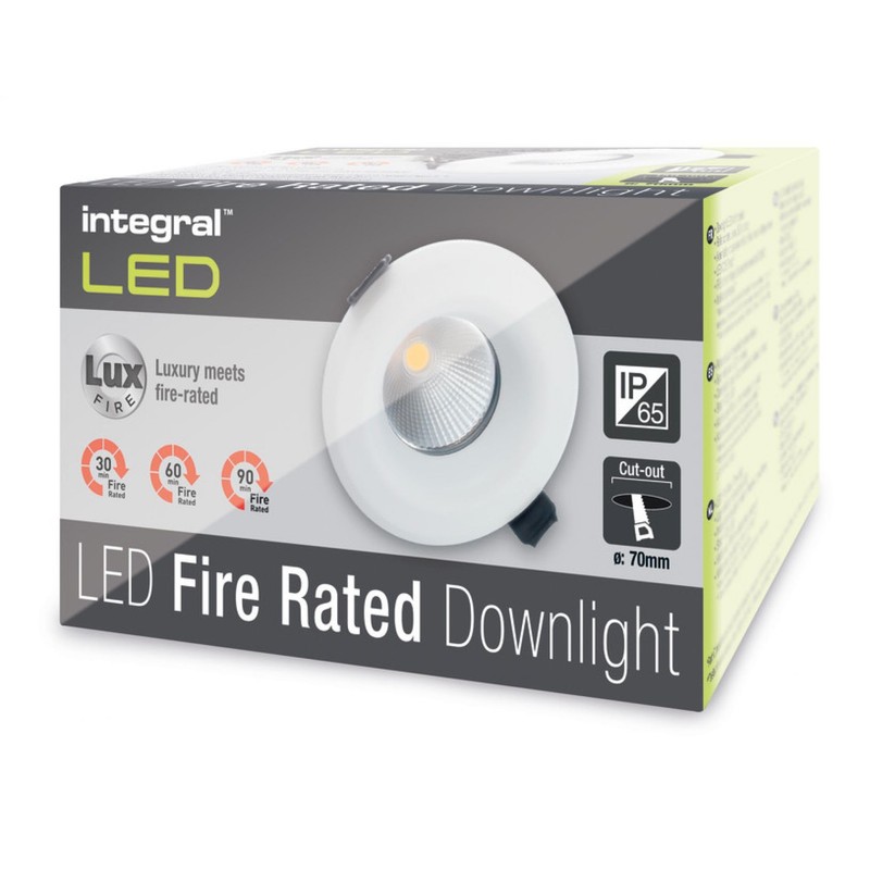 Fire Rated Downlight 9W (50W) 4000K 640lm 36 deg beam