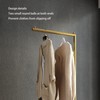 ZHBHYZ Gold clothing rack with Marble Base,Modern clothes racks for