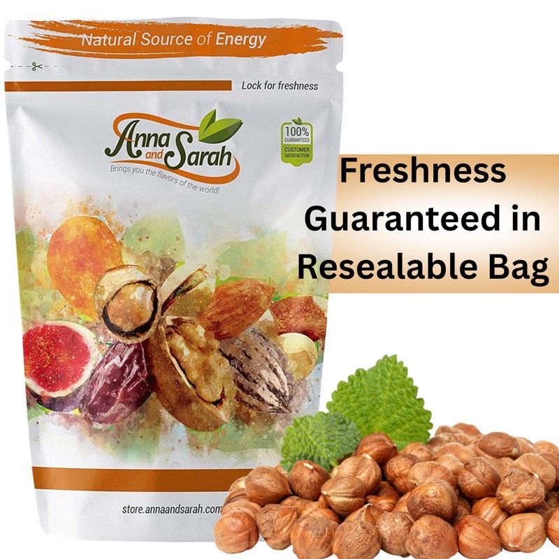 Raw Oregon Hazelnuts, Natural Raw Hazelnuts, Kosher Certified in Resealable