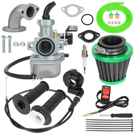 YOXUFA PZ22 22mm Carburetor Carb with 7/8 Twist Throttle Cable Grip for Apollo RFZ Coolster SSR TaoTao 125cc 110cc Pit Dirt Bike ATV Quad 4 Stroke Chinese Motorsports Parts