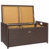 Barton Outdoor Patio Deck Box Storage with Cushion Pad All-Weather