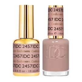 DND Gel DC Sheer Polish Set - 1 each of Gel Polish and Nail Polish, Cashmere, 0.5 Fl Oz