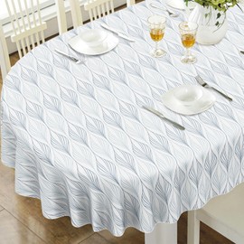 bnhjsdw Oval Tablecloth, French Country Printed Oval Table Cloth-60x84 Inch, Fabric Washable and Waterproof Oval Table Cover for Farmhouse Kithchen Dining Decoration