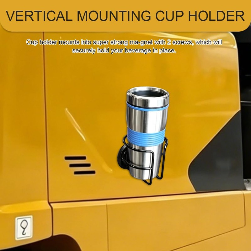 Magnetic Cup Holder with 2 Screws Mount, Car Cup Holder,