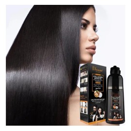 Shampoo Cubre Canas Negro Barba Colágeno Argan