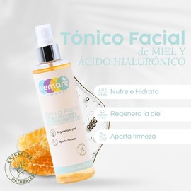 Vemare Cosmetics Tónico Facial Miel Orgánica Y Ácido Hialurónico 250 ml
