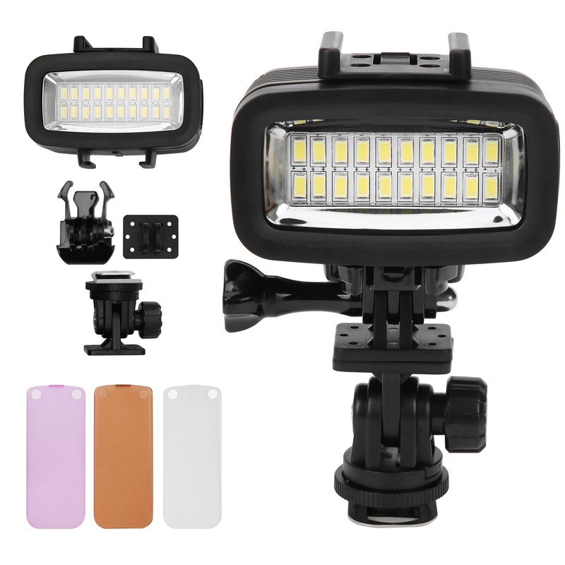 40m Underwater Photography Fill Light Waterproof Diving Camera LED Video