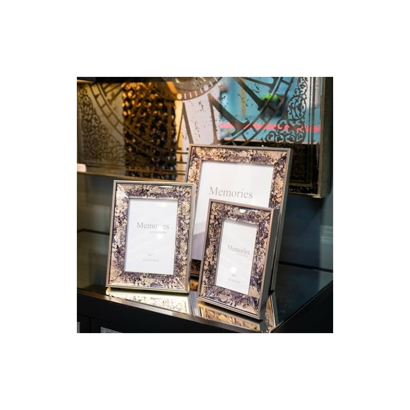 Hill 1975 Bronze Foil Metallic 5X7 Frame, WOOD, Mixed, 2