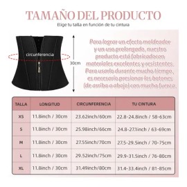 Faja Colombiana Doble Cierre Reloj De Arena Cinturilla Látex