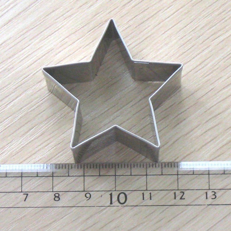 Nagao Cookie Cutter, Stainless Steel, Star, Large, Medium, Small, 3