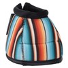 Showman Teal Serape Elite Equine Bell Boots