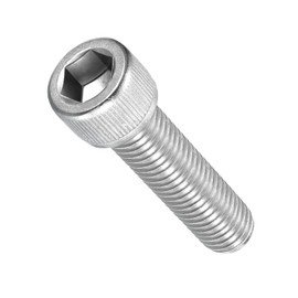 METALLIXITY Socket Head Cap Screws(M16-2x45mm)3Pcs, 304 Stainless Steel Allen Socket Drive Metric Fully Threaded Oxide - Hex Screw UNC Coarse Thread, Silver