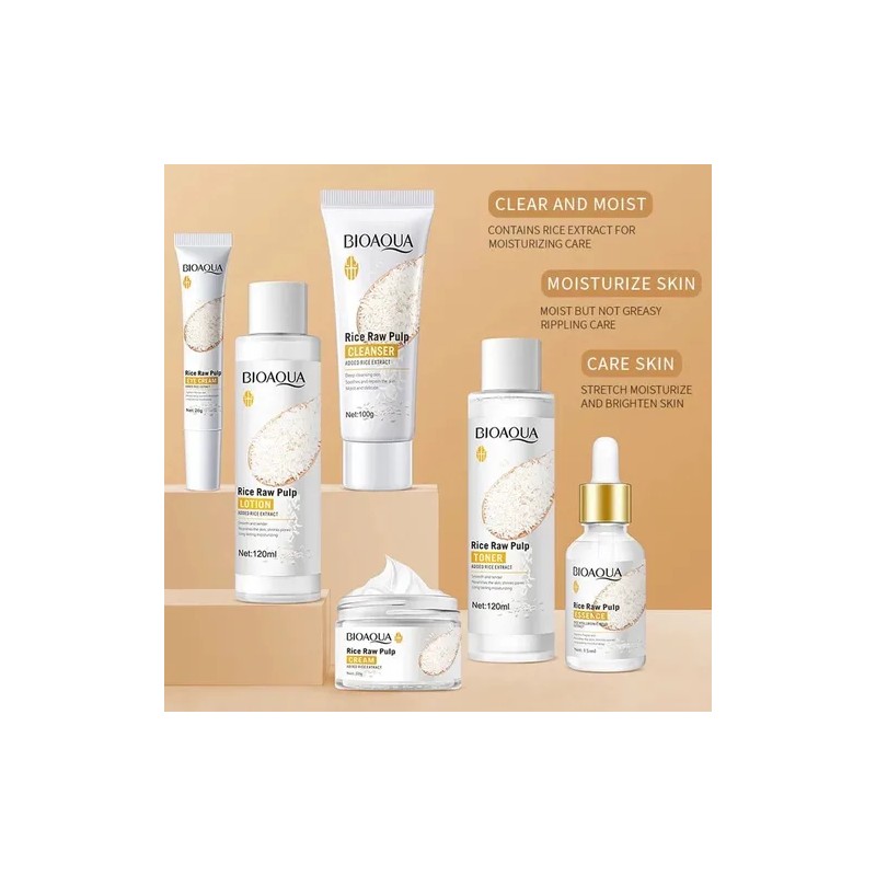 Suero De Arroz Kit 6pz Skincare Bioaqua