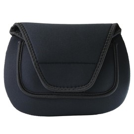 Neoprene Reel Pouch Shimano Daiwa Reel Case Reel Cover for Spinning, Large Size, Black, Black