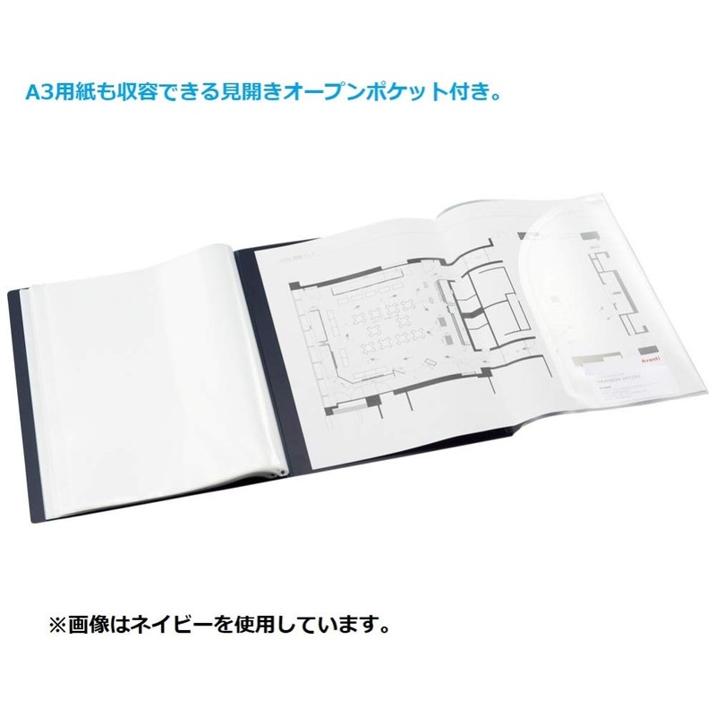 Lihit Lab N7752-24 File Clear Book A4 40 Pockets ALTNA