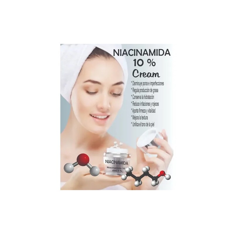 Crema De Niacinamida Vitamina B3 Al 10 %