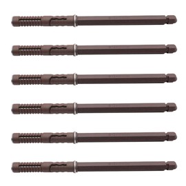 Pack of 6 Floating Shelf Brackets, 12 x 120 mm Heavy Duty Invisible Shelf Brackets for Hidden Wooden Shelves Wall Mounting