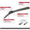 2MPLASTIC Front and Rear Windshield Wiper Blade For Toyota Venza