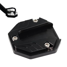 Okaywork Motorcycle Stand Foot Side Extension Pad, Motorcycle Side Stand Support Plate, CNC Aluminium Motorcycle Side Stand Enlarge Support Foot Widening Stand Plate