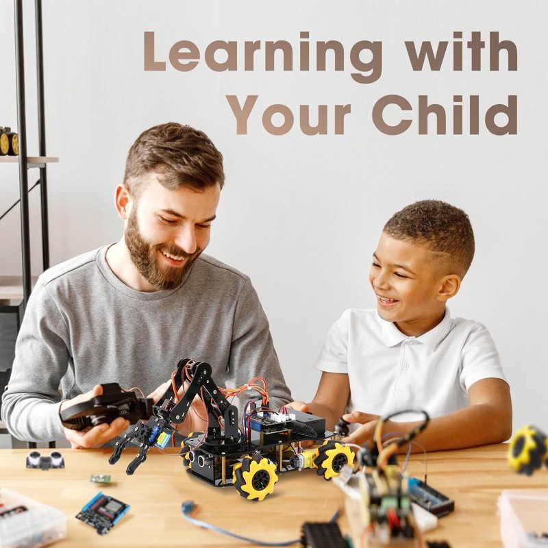 Robotics for Kids Ages 8-12, ACEBOTT Smart Robot Arm Car