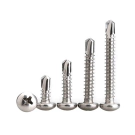 BOZONLI M5.5 Self Drilling Screws Self Tapping Screws for Metal, Pan Head Phillips Drill Tail Screws, M5.5×19mm,10 pcs