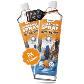 Qindoo Textil Impr√§gnierung Impr√§gnierspray 2L, Textilien & High-Tech-Gewebe impr√§gnieren, atmungsaktiver Schutz vor N√§sse & Schmutz, Nachf√ºllflaschen (2 Liter)