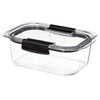 Sistema Food Storage Container, 920 ml, Clear with Grey Clips