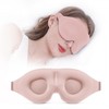 Blindfold Sleep 3D Cushion Eyepatch Pink Black Black