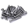 M3 (3mm x 40mm) Flanged Hex Socket Button Machine Screw