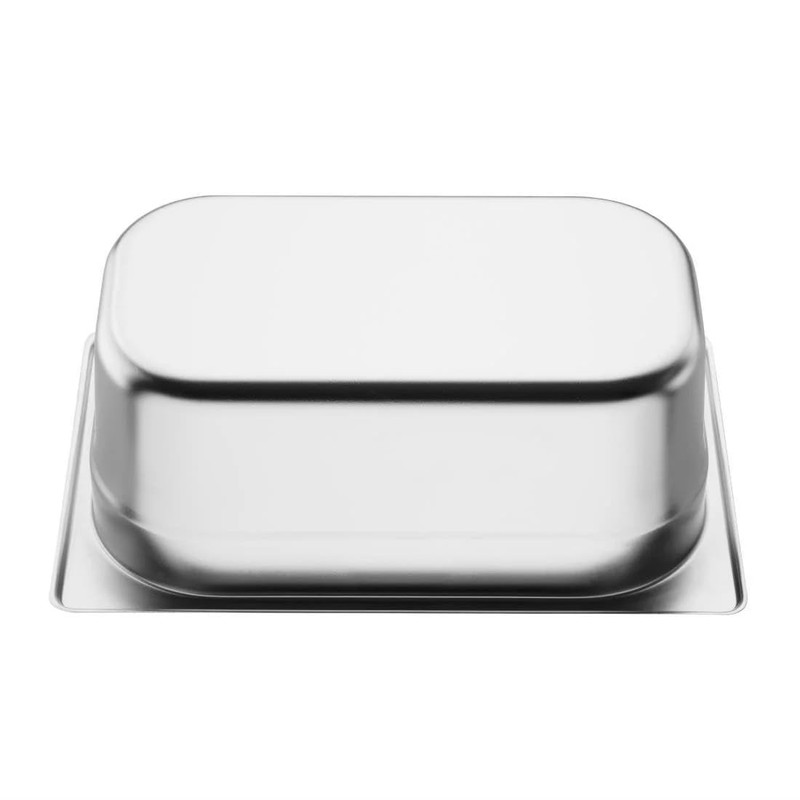 Vogue Stainless Steel1/4 Gastronorm Pan 2.5Ltr/100mm Deep Food Container