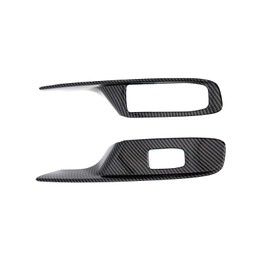 KoLeddy for C8 Corvette Carbon Fiber Door Panel Window Lift Switch Cover Trim Accessories for Corvette C8 2020-2024 (Convertible Carbon Fiber)